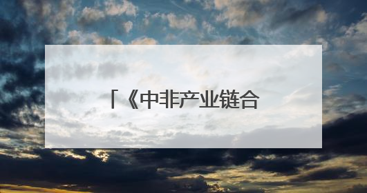 《中非产业链合作项目落地实施方案总纲》发布 数字化平台赋能非洲发展驶入快车道
