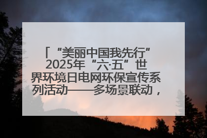 “美丽中国我先行” 2025年“六·五”世界环境日电网环保宣传系列活动——多场景联动，共筑生态发展新图景