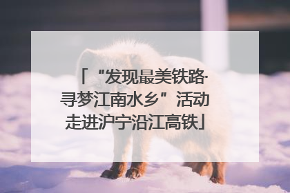 “发现最美铁路·寻梦江南水乡”活动走进沪宁沿江高铁