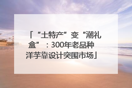 “土特产”变“潮礼盒”：300年老品种洋芋靠设计突围市场