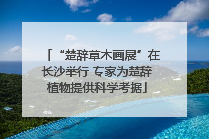 “楚辞草木画展”在长沙举行 专家为楚辞植物提供科学考据