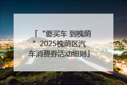 “要买车 到槐荫”2025槐荫区汽车消费券活动细则