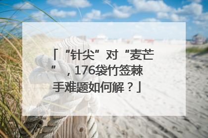 “针尖”对“麦芒”，176袋竹签棘手难题如何解？