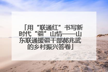 用“联通红”书写新时代“疆”山情——山东联通援疆干部郝兆武的乡村振兴答卷