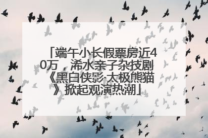 端午小长假票房近40万，浠水亲子杂技剧《黑白侠影·太极熊猫》掀起观演热潮