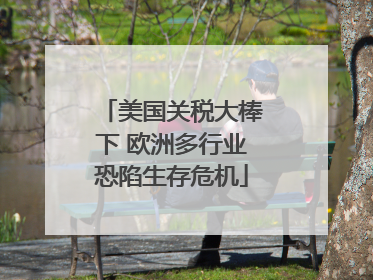 美国关税大棒下 欧洲多行业恐陷生存危机