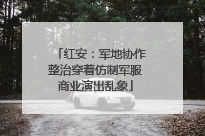 红安：军地协作整治穿着仿制军服商业演出乱象