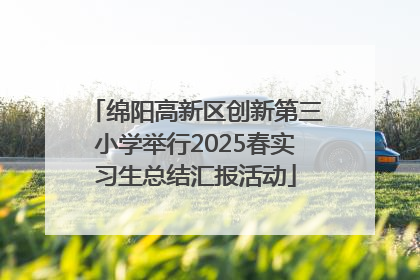 绵阳高新区创新第三小学举行2025春实习生总结汇报活动