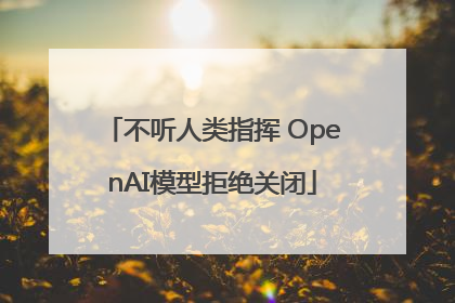 不听人类指挥 OpenAI模型拒绝关闭
