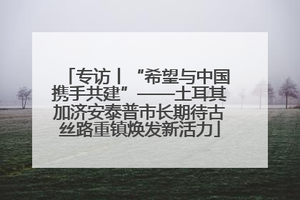 专访丨“希望与中国携手共建”——土耳其加济安泰普市长期待古丝路重镇焕发新活力