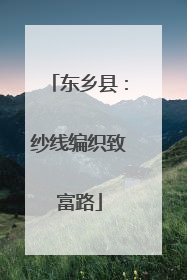 东乡县：纱线编织致富路