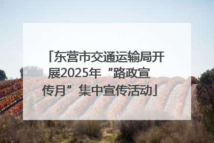 东营市交通运输局开展2025年“路政宣传月”集中宣传活动