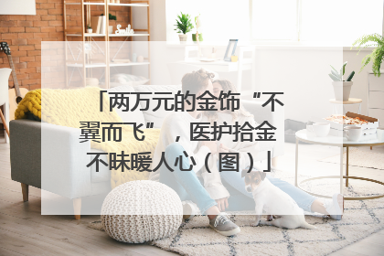 两万元的金饰“不翼而飞”，医护拾金不昧暖人心（图）