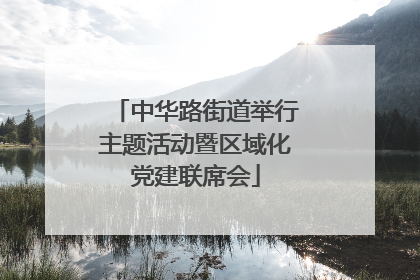 中华路街道举行主题活动暨区域化党建联席会