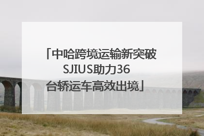 中哈跨境运输新突破 SJIUS助力36台轿运车高效出境