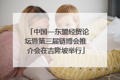 中国—东盟经贸论坛暨第三届链博会推介会在吉隆坡举行