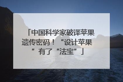 中国科学家破译苹果遗传密码！“设计苹果”有了“法宝”