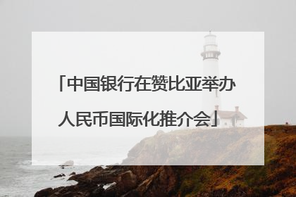 中国银行在赞比亚举办人民币国际化推介会