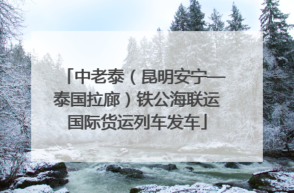 中老泰（昆明安宁—泰国拉廊）铁公海联运国际货运列车发车
