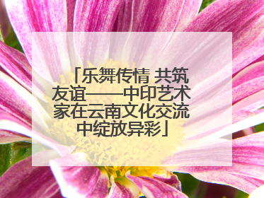 乐舞传情 共筑友谊——中印艺术家在云南文化交流中绽放异彩
