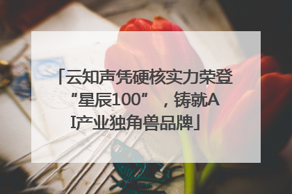 云知声凭硬核实力荣登“星辰100”，铸就AI产业独角兽品牌