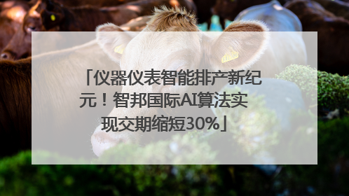 仪器仪表智能排产新纪元！智邦国际AI算法实现交期缩短30%