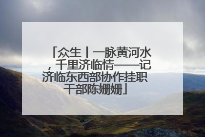 众生丨一脉黄河水，千里济临情——记济临东西部协作挂职干部陈姗姗