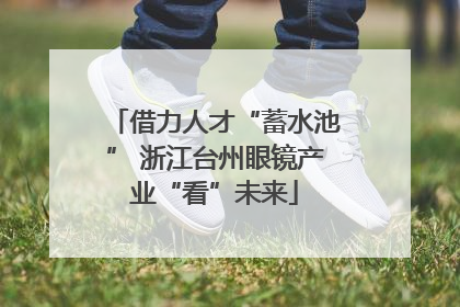 借力人才“蓄水池” 浙江台州眼镜产业“看”未来