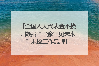 全国人大代表金不换：做强“‘豫’见未来”未检工作品牌