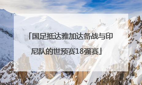 国足抵达雅加达备战与印尼队的世预赛18强赛