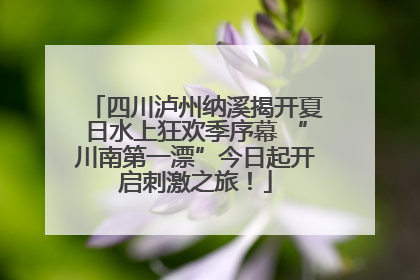 四川泸州纳溪揭开夏日水上狂欢季序幕 “川南第一漂”今日起开启刺激之旅！