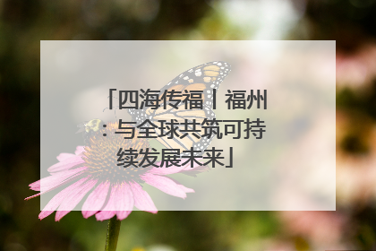 四海传福丨福州：与全球共筑可持续发展未来
