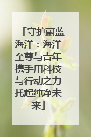 守护蔚蓝海洋：海洋至尊与青年携手用科技与行动之力托起纯净未来