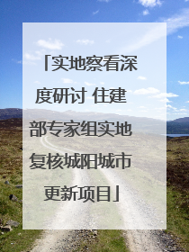 实地察看深度研讨 住建部专家组实地复核城阳城市更新项目