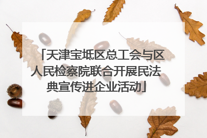 天津宝坻区总工会与区人民检察院联合开展民法典宣传进企业活动