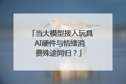 当大模型接入玩具 AI硬件与情绪消费殊途同归？