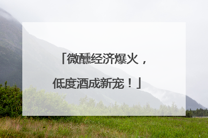 微醺经济爆火，低度酒成新宠！