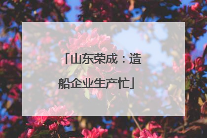 山东荣成：造船企业生产忙