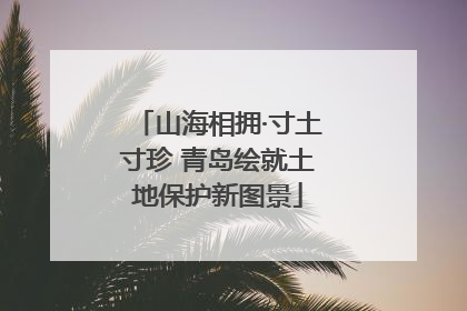 山海相拥·寸土寸珍 青岛绘就土地保护新图景