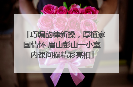 巧编韵律新操，厚植家国情怀 眉山彭山一小室内课间操精彩亮相