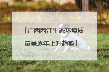 广西西江生态环境质量呈逐年上升趋势