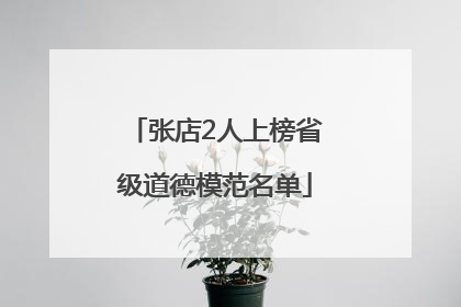 张店2人上榜省级道德模范名单
