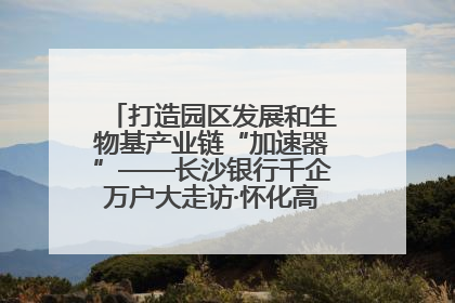 打造园区发展和生物基产业链“加速器”——长沙银行千企万户大走访·怀化高新区、生物基产业链专场活动举行