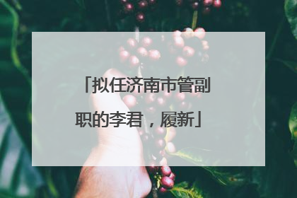 拟任济南市管副职的李君，履新