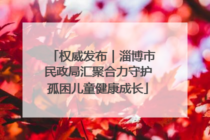 权威发布｜淄博市民政局汇聚合力守护孤困儿童健康成长