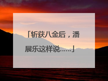 斩获八金后，潘展乐这样说……