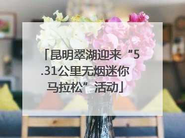 昆明翠湖迎来“5.31公里无烟迷你马拉松”活动
