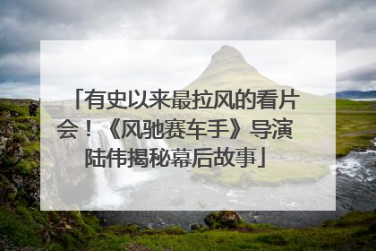有史以来最拉风的看片会！《风驰赛车手》导演陆伟揭秘幕后故事