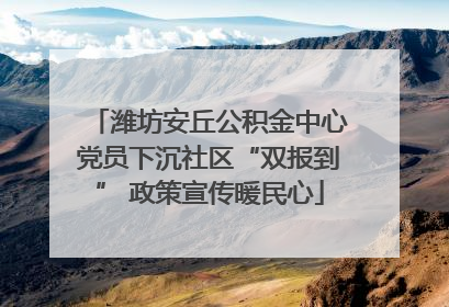 潍坊安丘公积金中心党员下沉社区“双报到” 政策宣传暖民心
