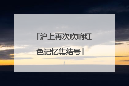 沪上再次吹响红色记忆集结号